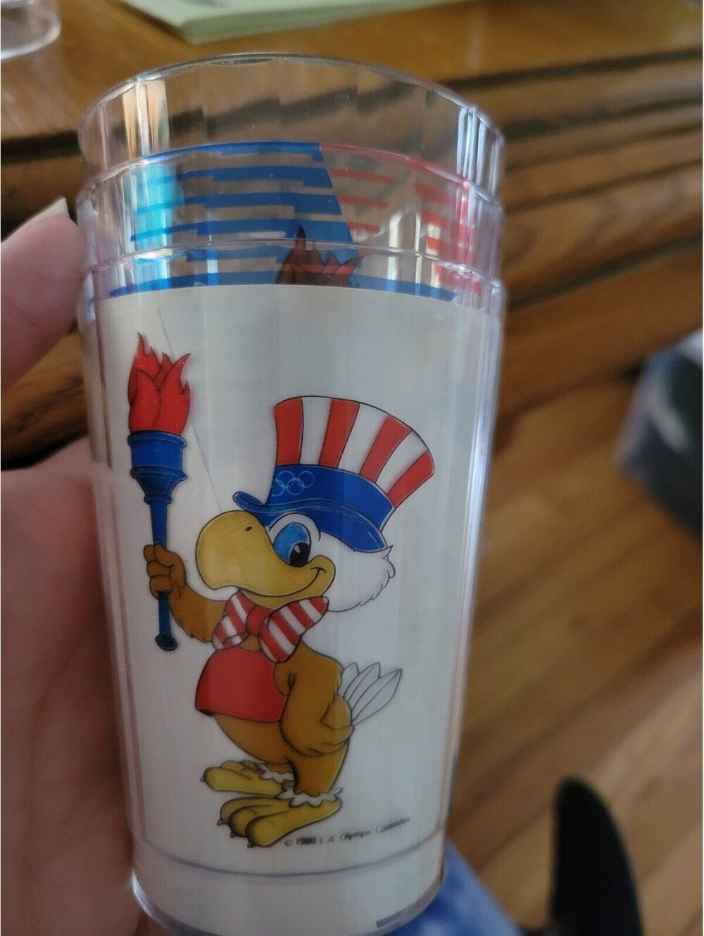 1984 Los Angeles Olympics Plastic Cups Set of 2 XXIIIrd Olympiad NOS
